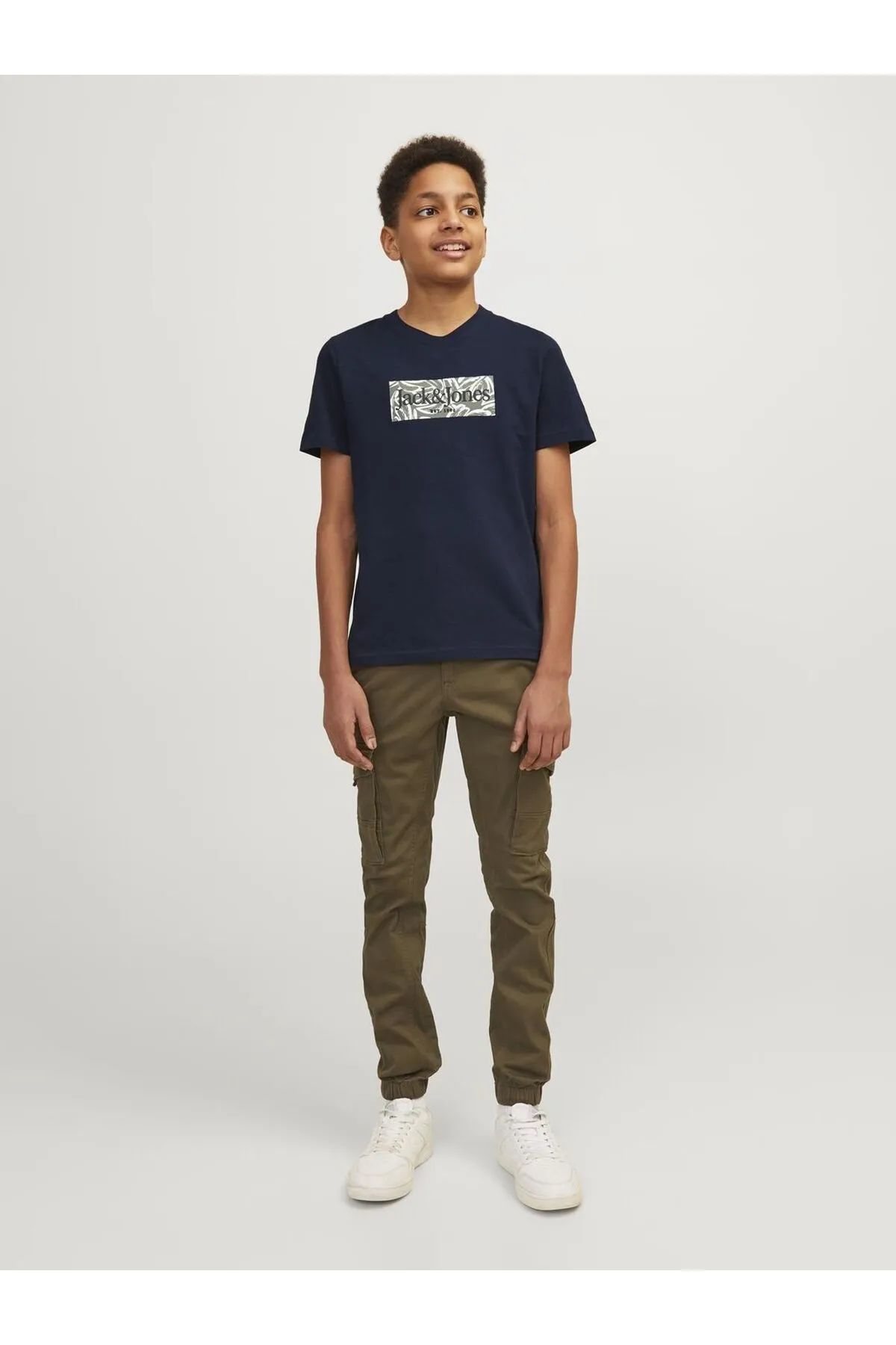 Jack & Jones Junior  T-Shirt - Braun - Regular Fit