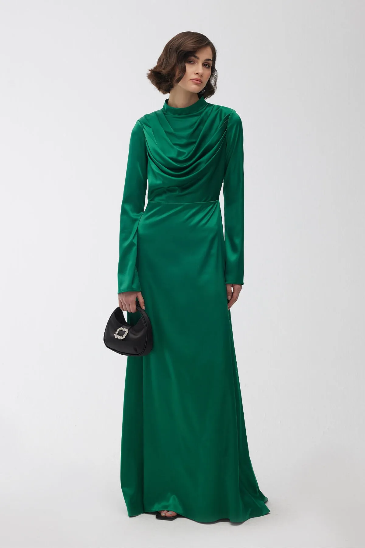 Manuka  Violettes Degaje Abendkleid Smaragd