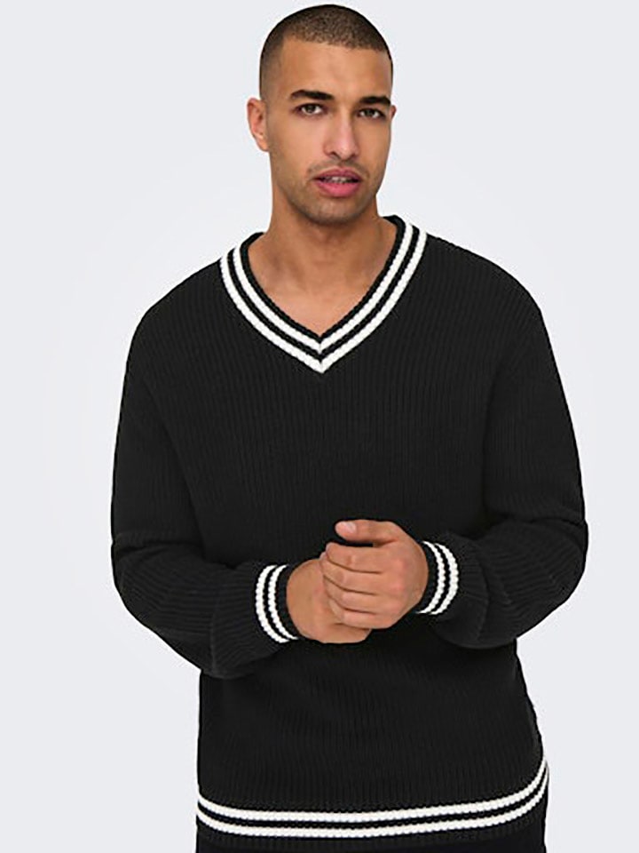 ONLY & SONS Pullover in Schwarz günstig kaufen