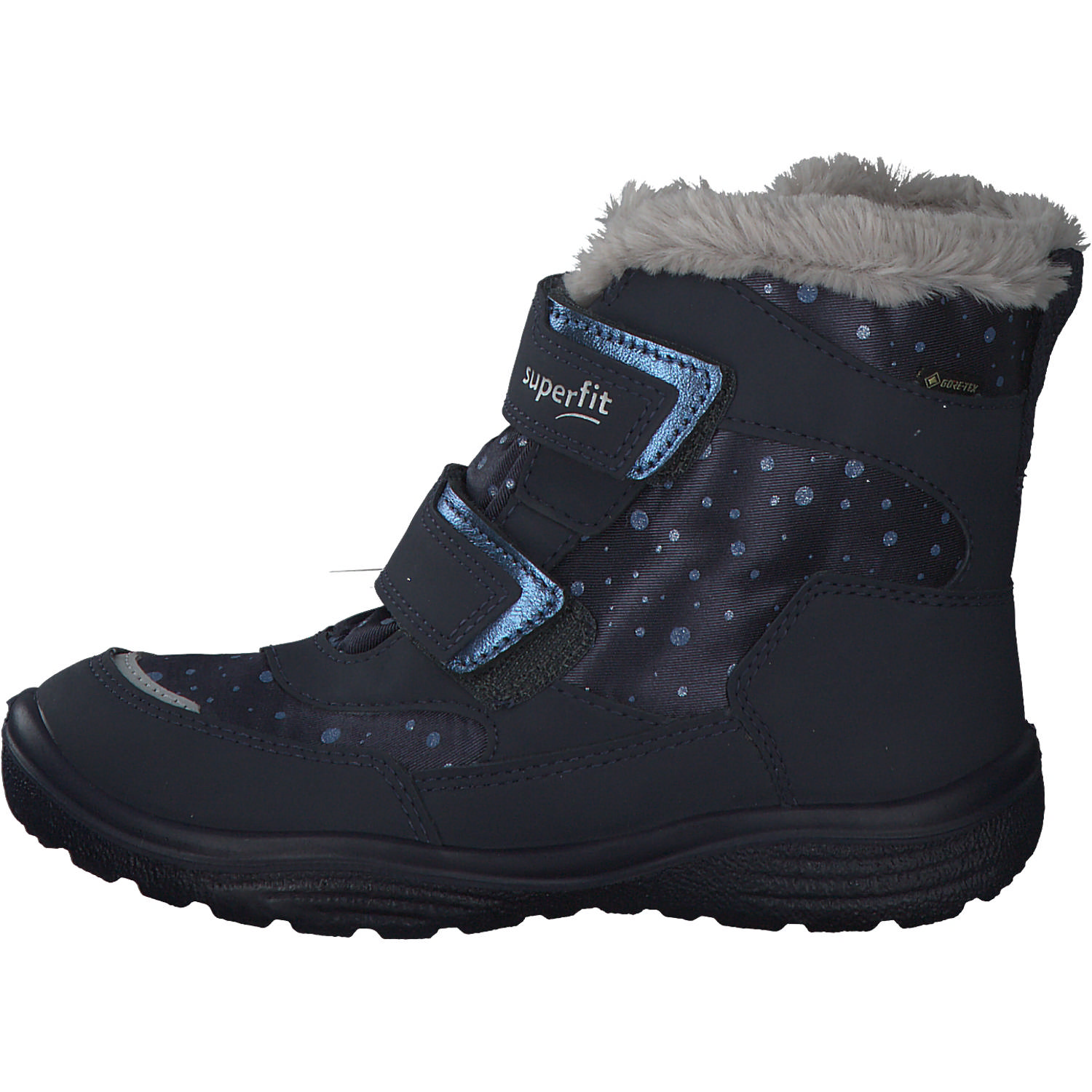 Superfit CRYSTA 09091, Stiefeletten (Kinder), Kinder, Blau/Hellgrau