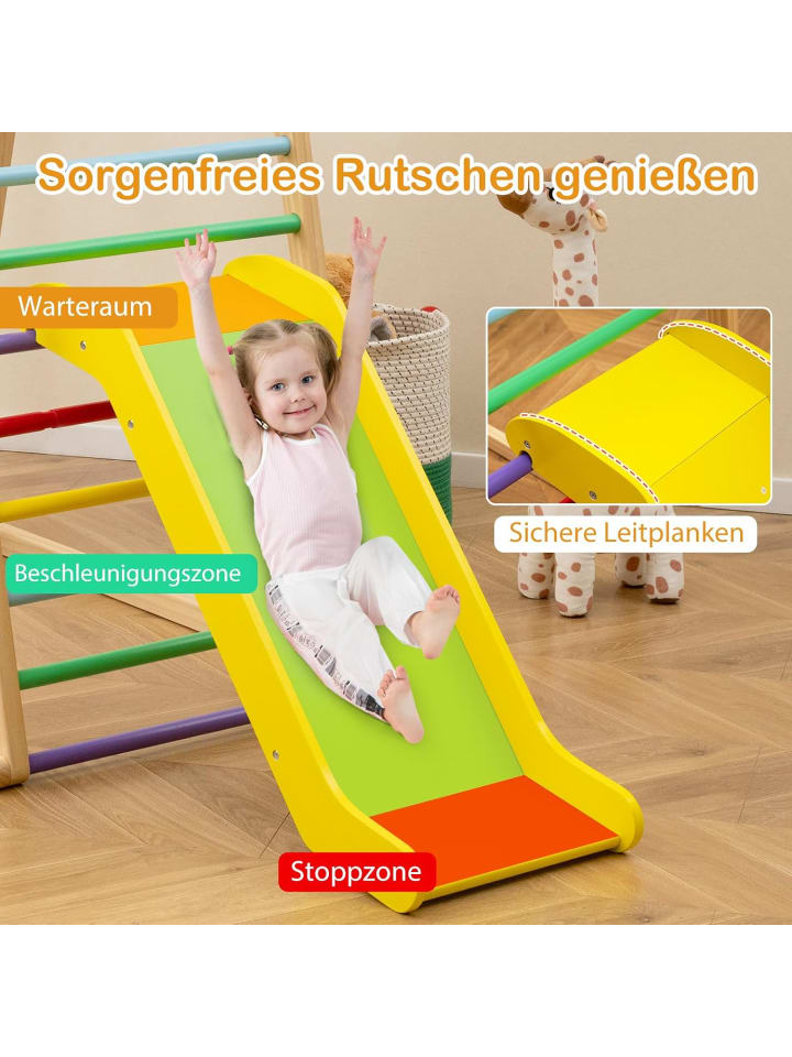 COSTWAY Klettergerüst Indoor in Bunt günstig kaufen 113 cm