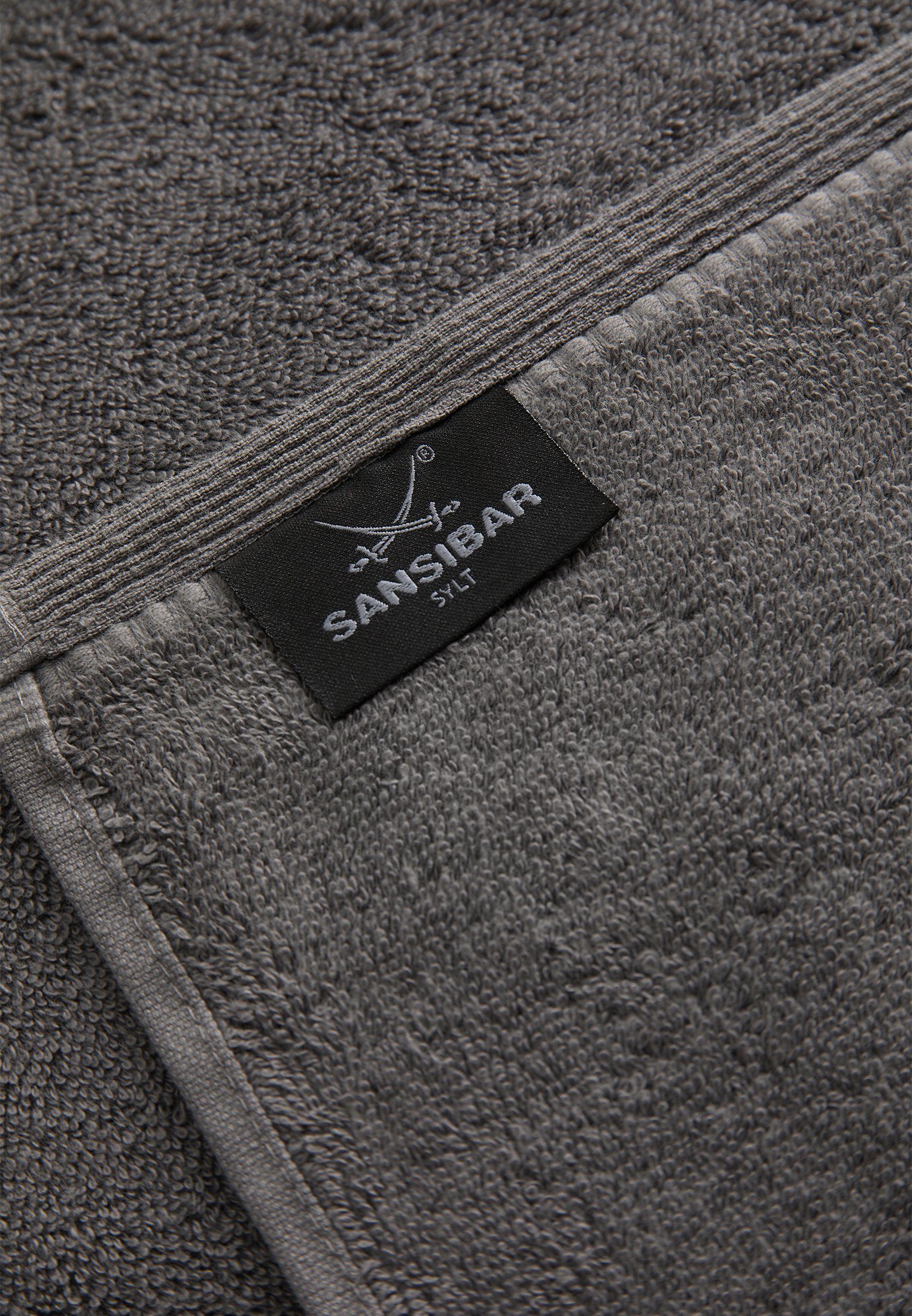 Sansibar Sylt Duschtücher Sansibar Sylt 2er Duschtuch Set Frottier-Serie „Classic“, 2-tlg, hochwertige Säbel Stickerei, pflegeleicht, hautfreundlich