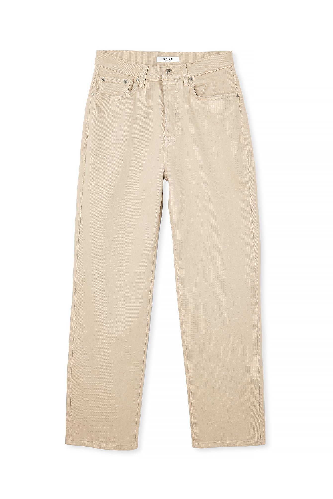 Gerade geschnittene Jeans mit hoher Taille