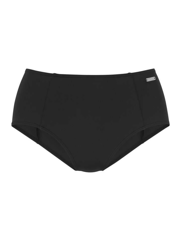 Venice Beach Highwaist-Bikini-Hose in schwarz günstig kaufen