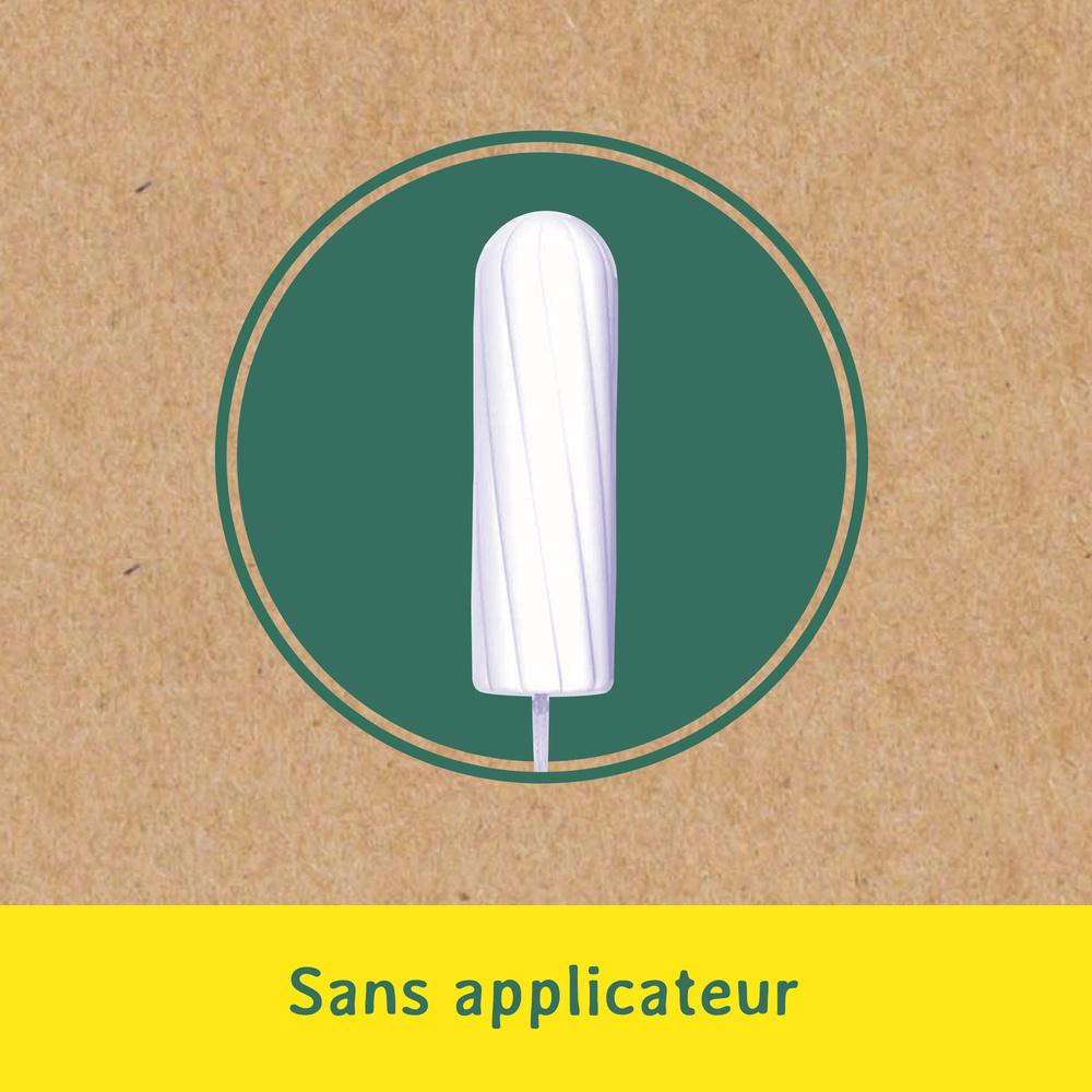 nett Coton Bio Tampon sans Applicateur, Normal, Boite de 16 Tampons Tampon