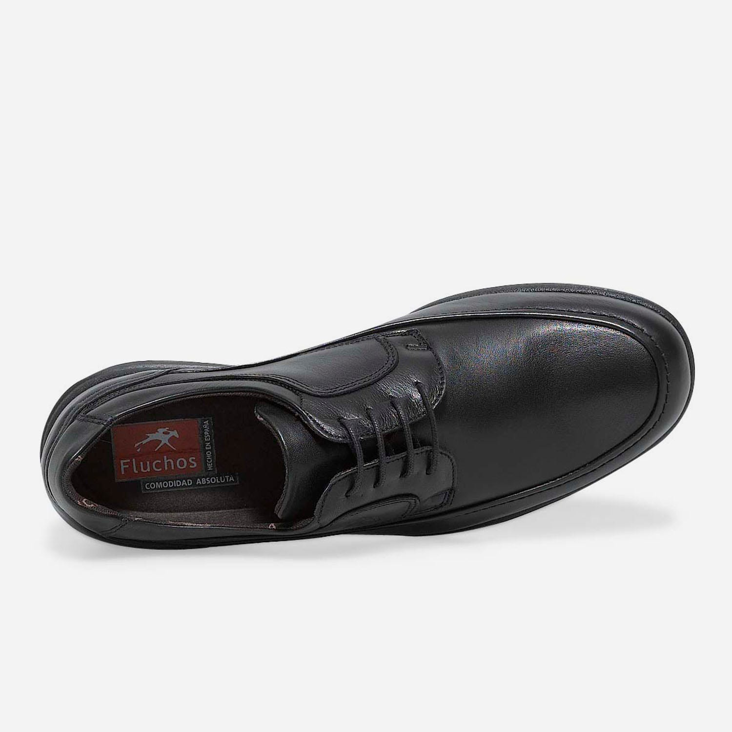 derby confort en cuir noir
