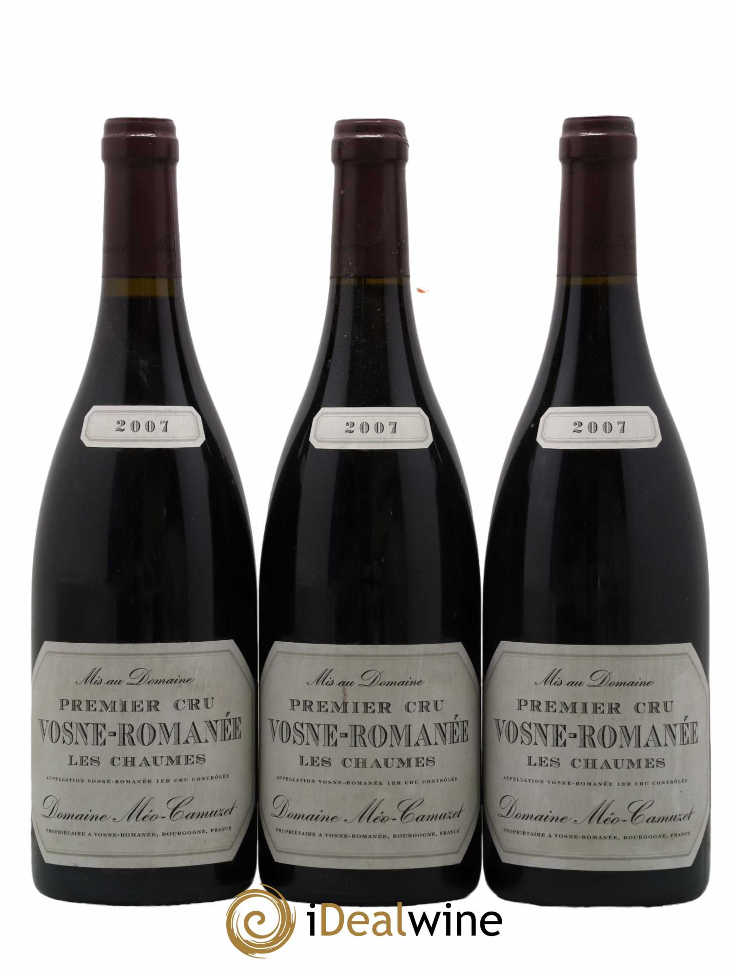 Vosne-Romanée 1er Cru Les Chaumes Méo-Camuzet (Domaine)  2007 - Lot de 3 Bouteilles