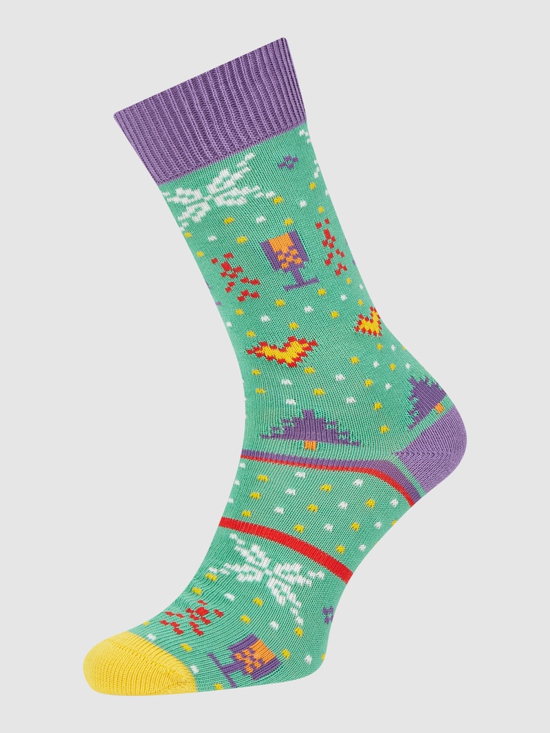 Socken mit Allover-Muster in sand