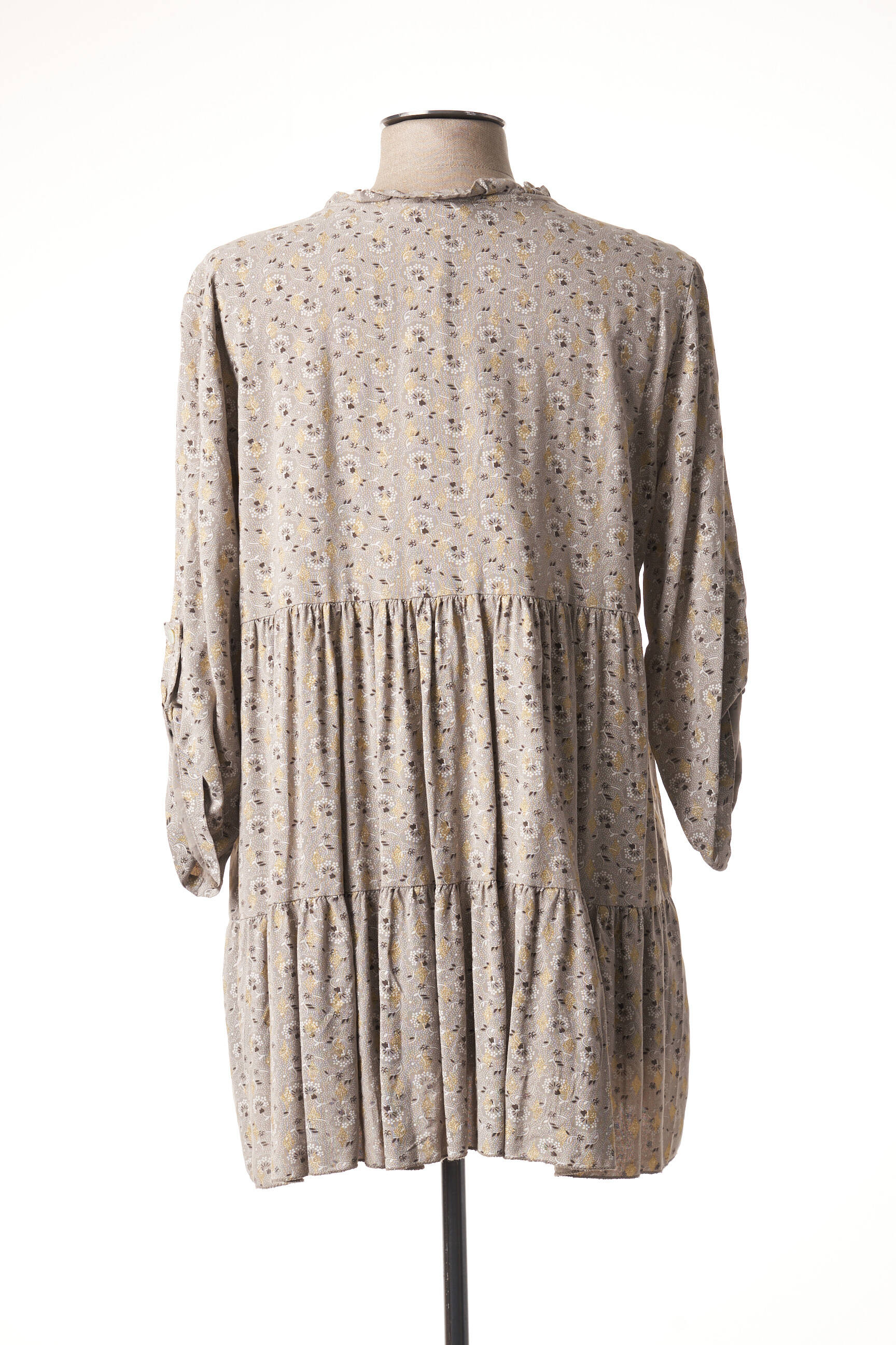 Capucine Moda Tuniquemanchelongue Femme couleur marron