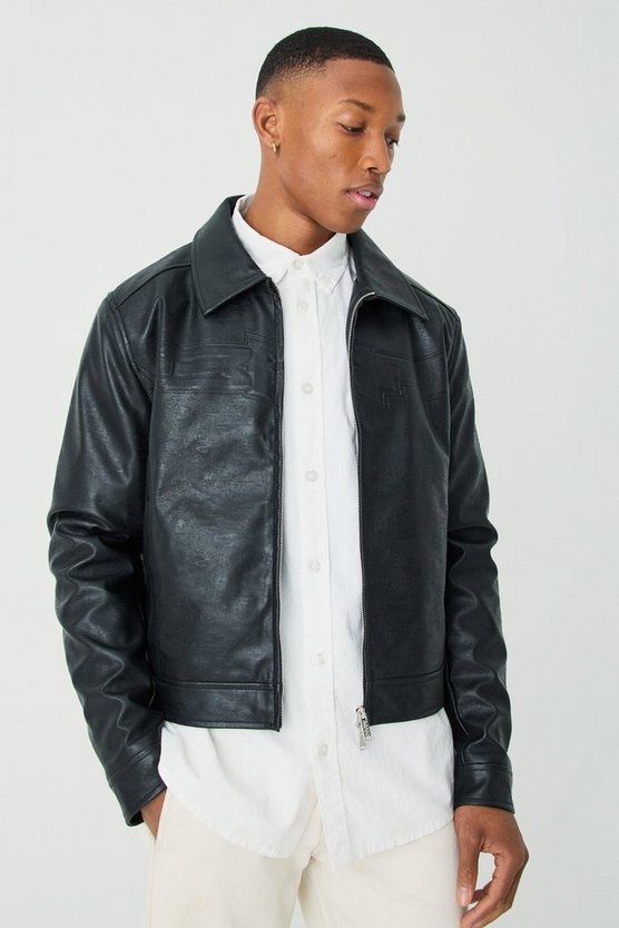 Bhm Camouflage PU Harrington-Jacke