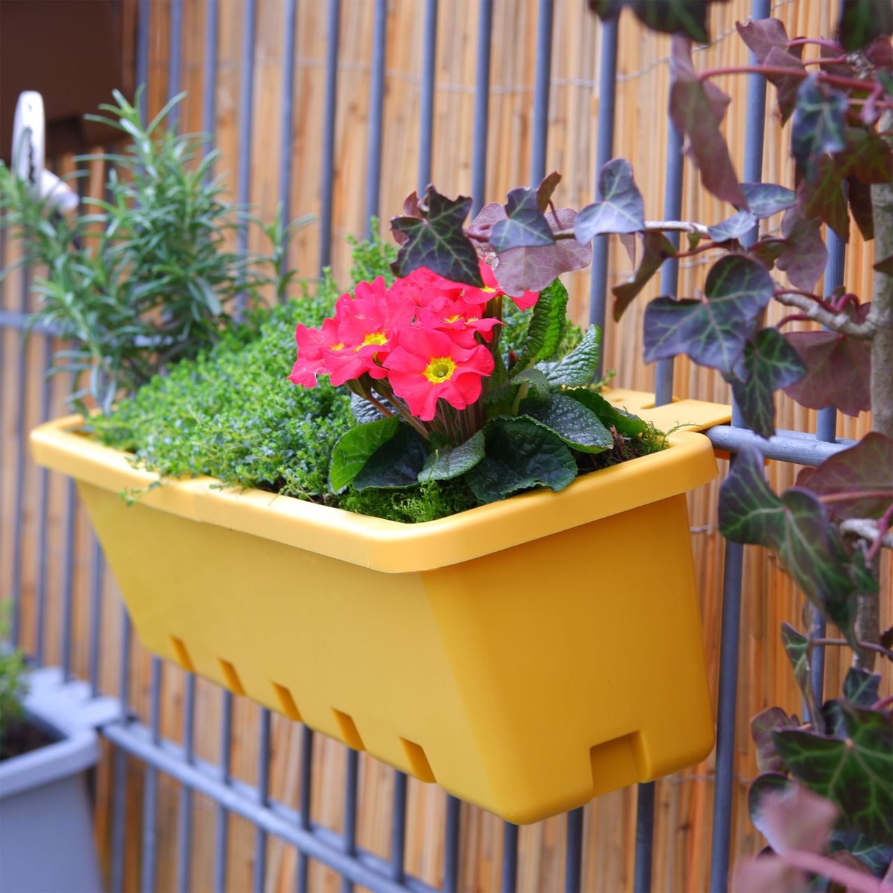 GreenLife Blumen- / Kräuterbox 3 Stück, terrabraun, komplett