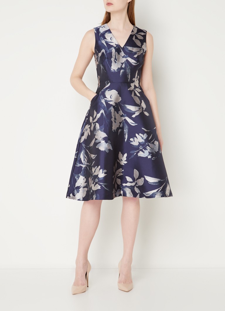 Vestido floral Cassy de Phase Eight, azul marino/multicolor