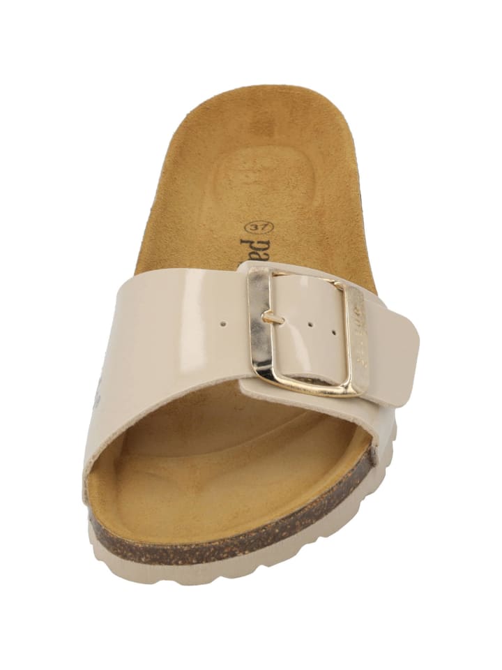 palado Pantoletten in beige lack günstig kaufen
