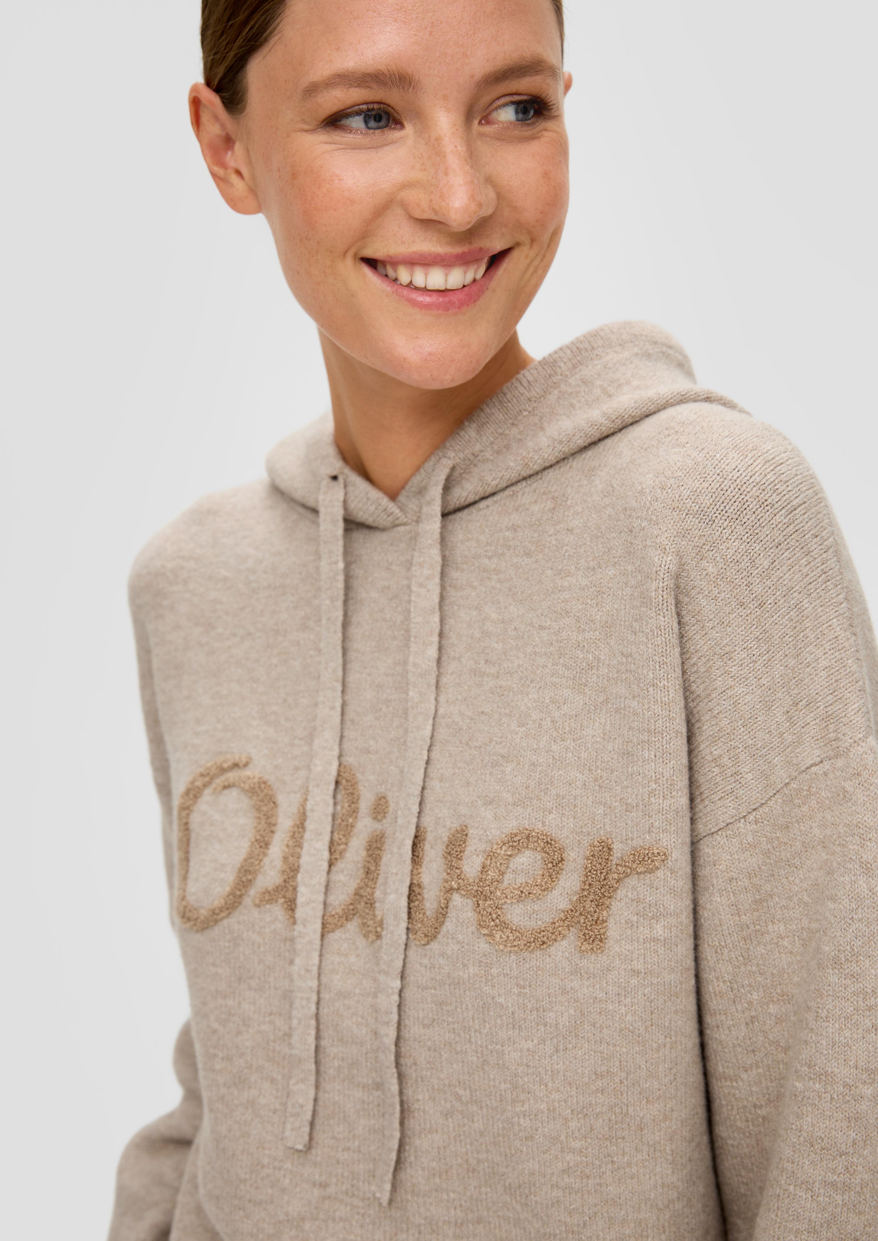 Strick-Hoodie aus Wollmix  2135271-82W2