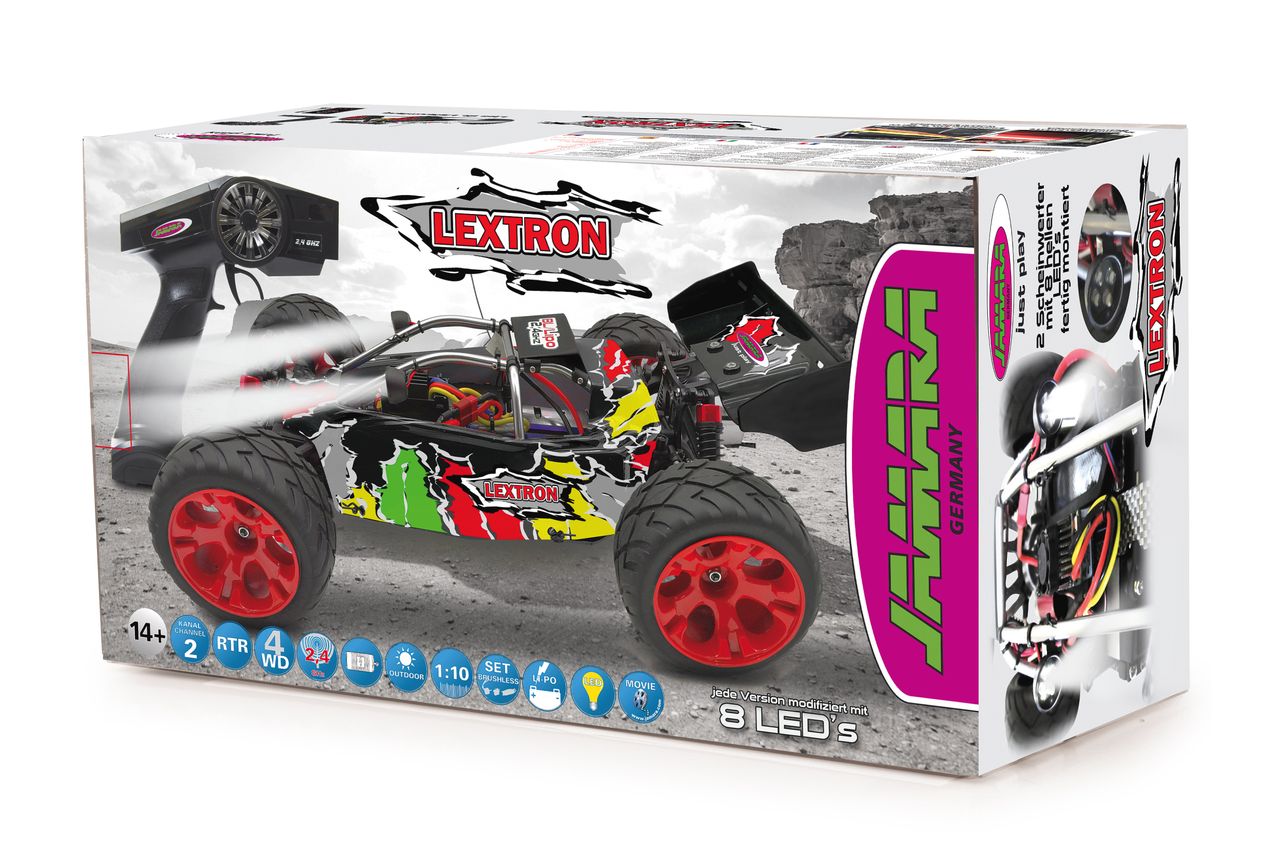 Jamara e.K. JAMARA-053111-Lextron Desertbuggy 4WD 1:10 Lipo 2,4GHz mit LED