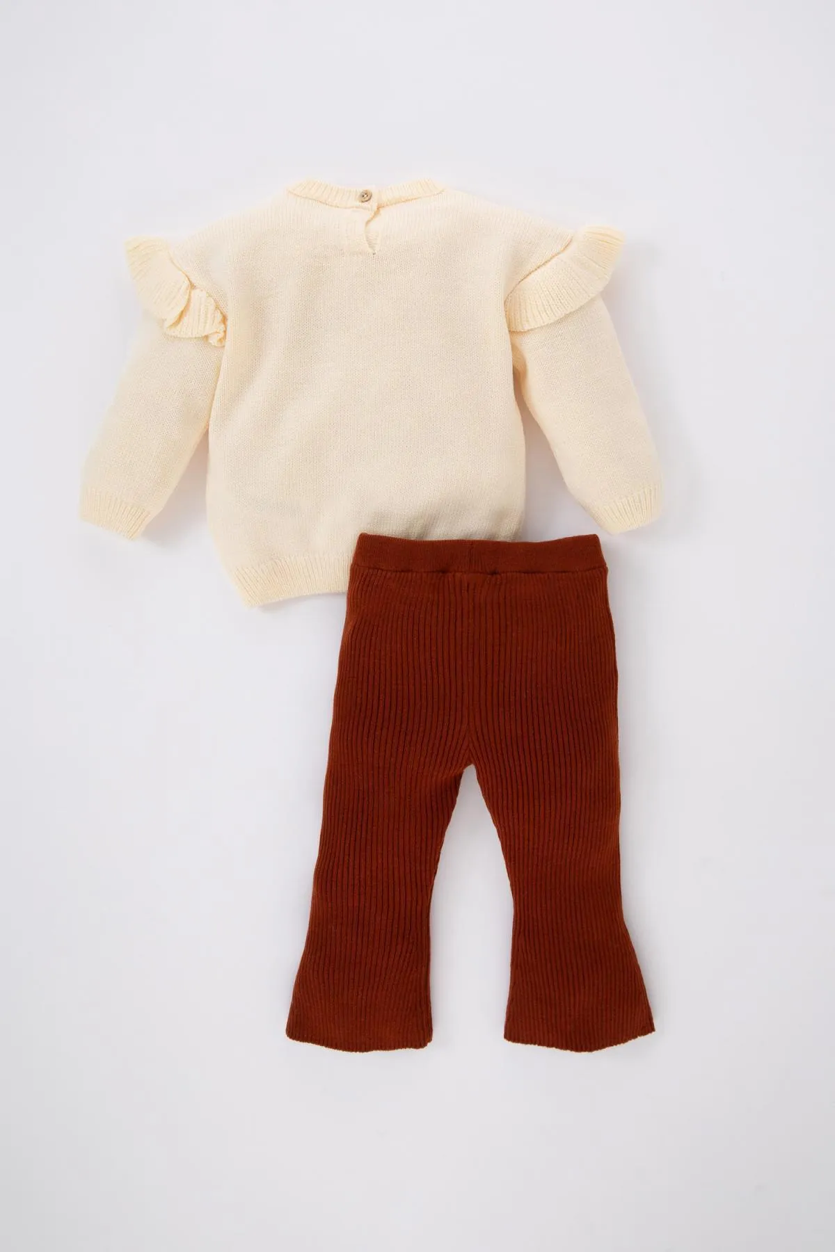 DeFacto  Baby-Pullover mit Blumenmuster, ausgestelltes Unterteil, 2er-Set