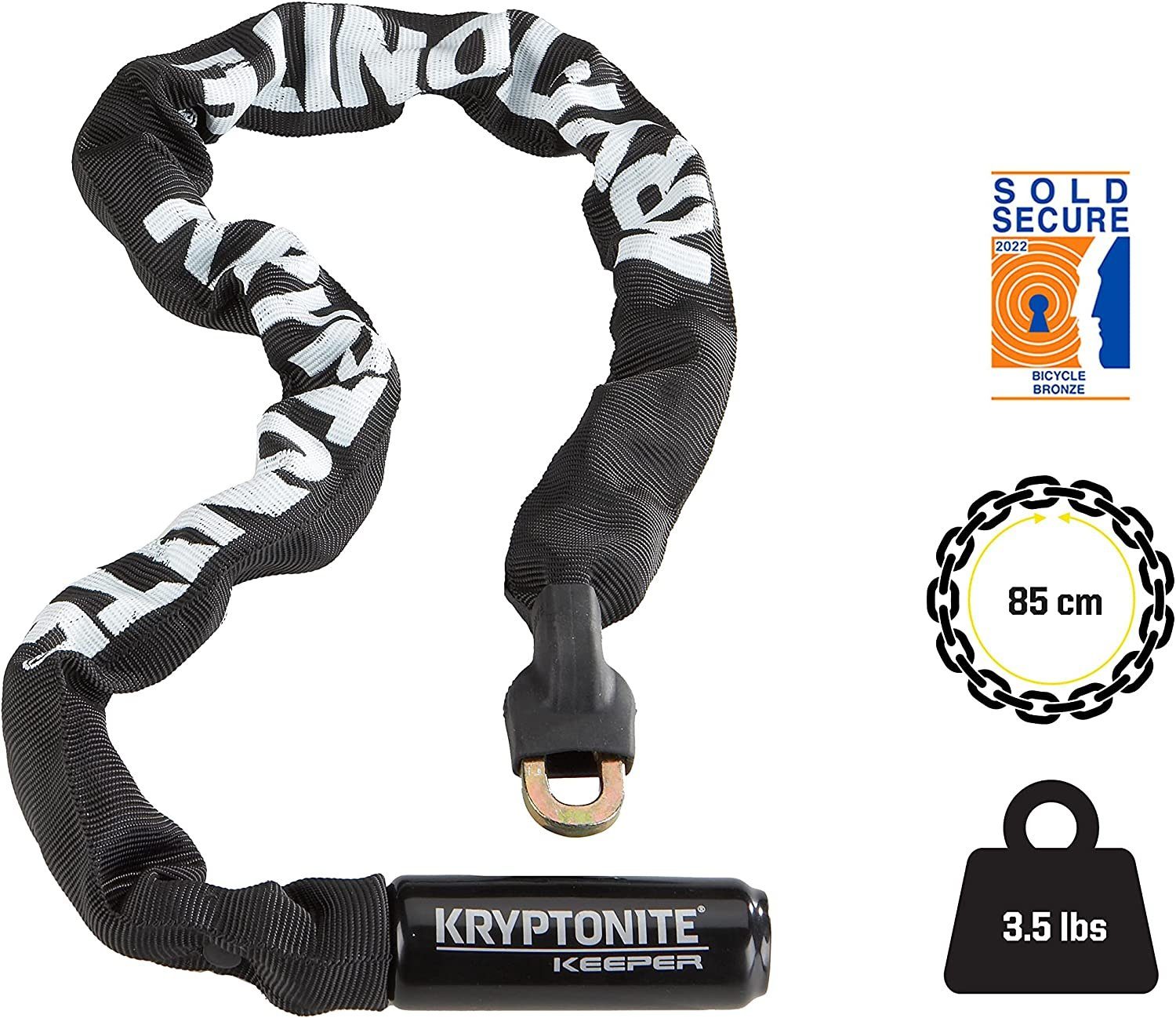 Kryptonite Fahrrad-Montageständer Kryptonite Keeper 785 Integrated Fahrrad Ketten Schloss KL5