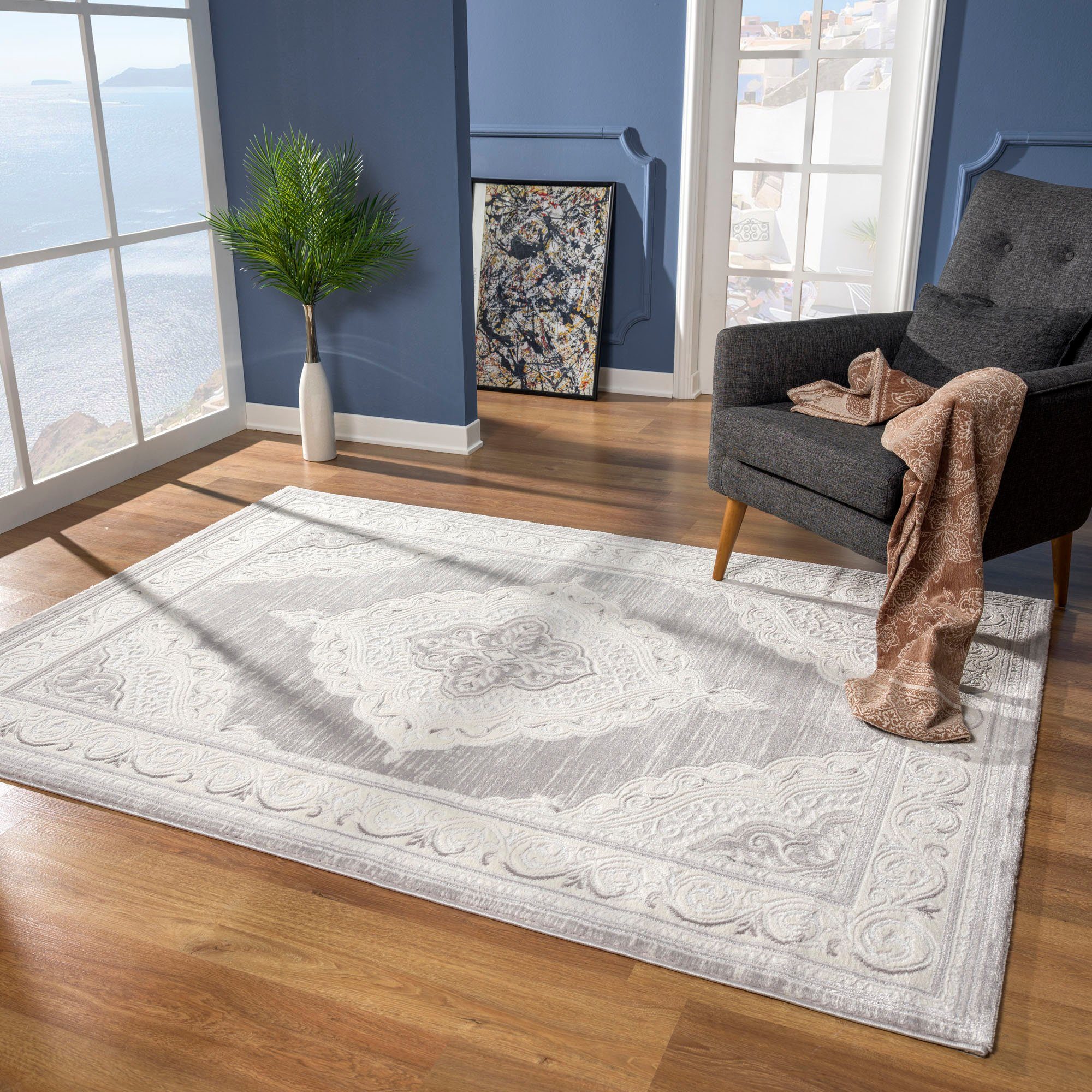 Teppich Harmony 3201, Sanat, rechteckig, Höhe: 12 mm, Wohnzimmer, Kurzflor, modern, Schlafzimmer
