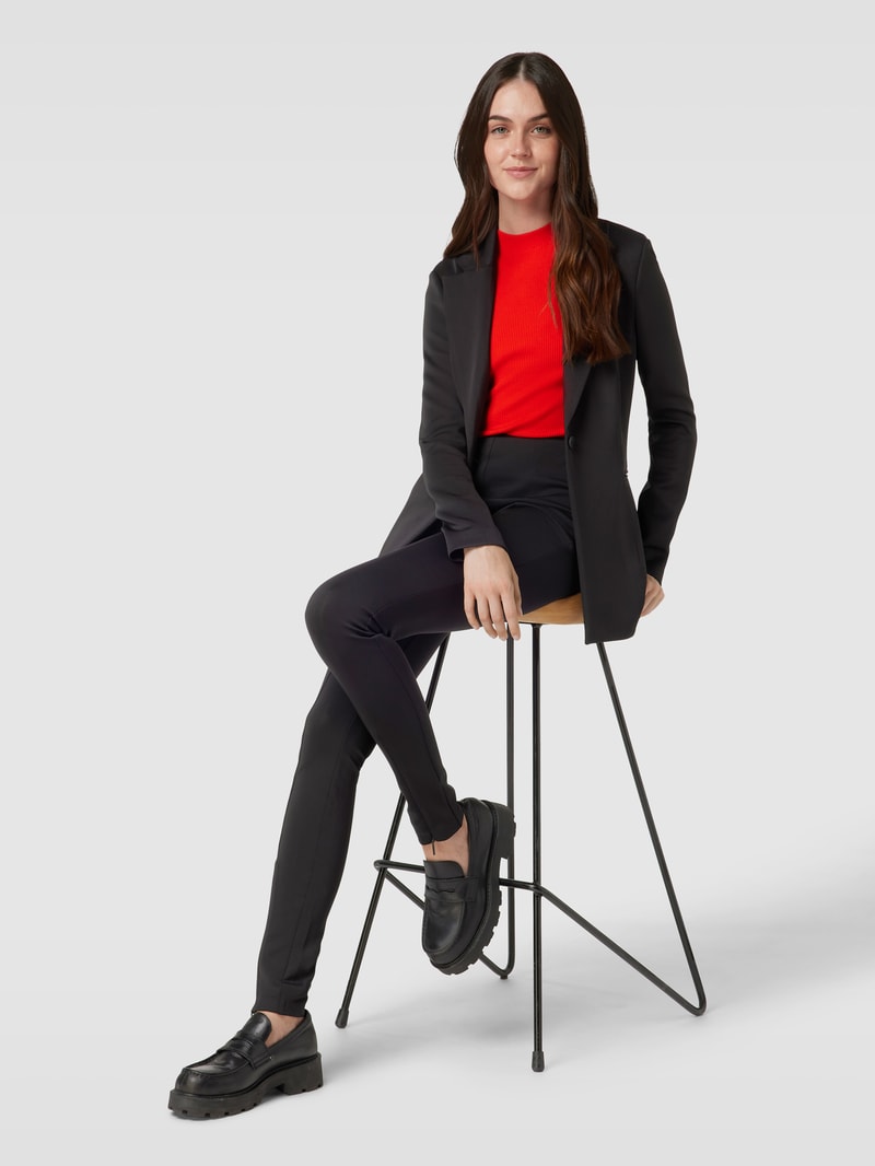 Leggings mit elastischem Bund in schwarz