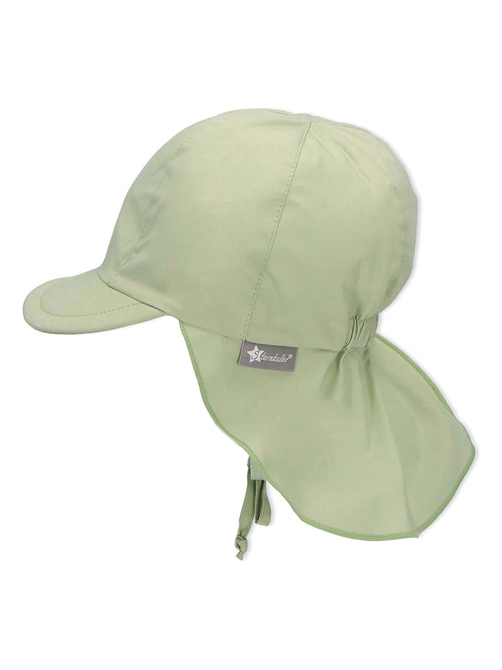 Sterntaler Schirmmütze mit Nackenschutz in Grün günstig kaufen