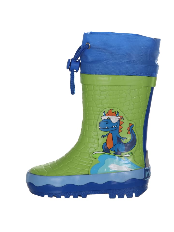 Playshoes Gummistiefel Dino in Grün günstig kaufen