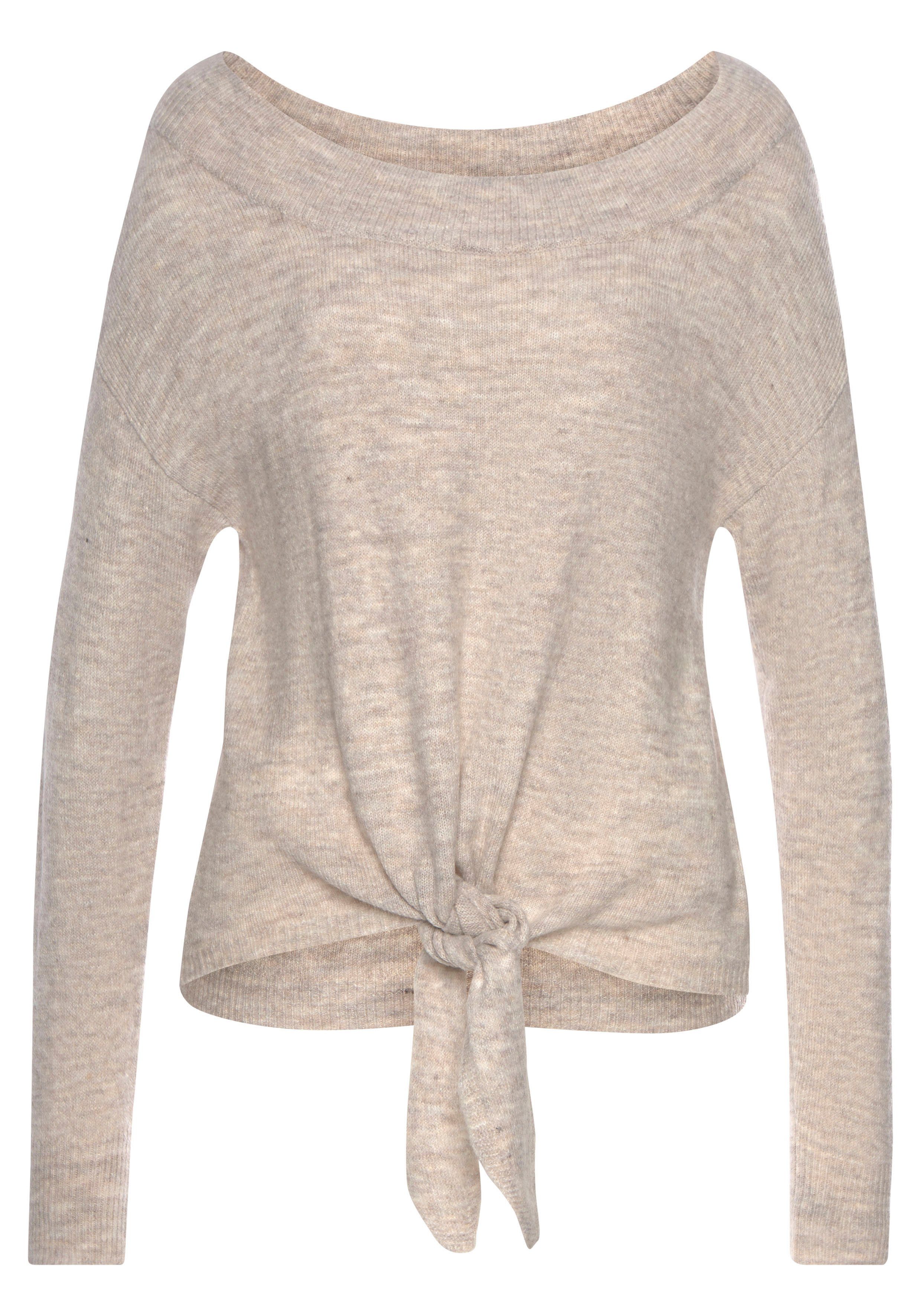 LASCANA Strickpullover mit U-Boot-Ausschnitt