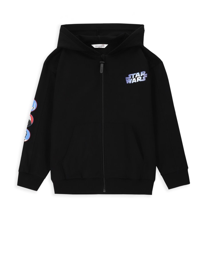 Coccodrillo Sweatshirt mit Reißverschluss in schwarz günstig kaufen