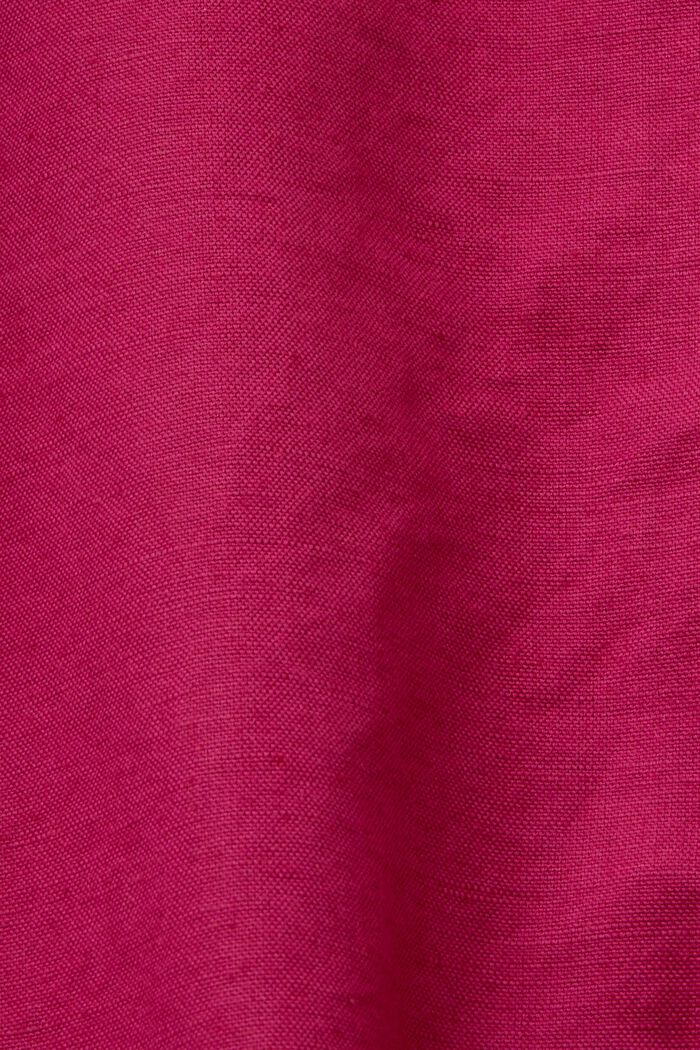 Shorts mit Bindegürtel, Baumwoll-Leinenmix