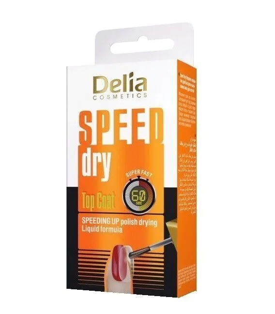 Delia Coral Top Coat για γρήγορα στεγνά νύχια