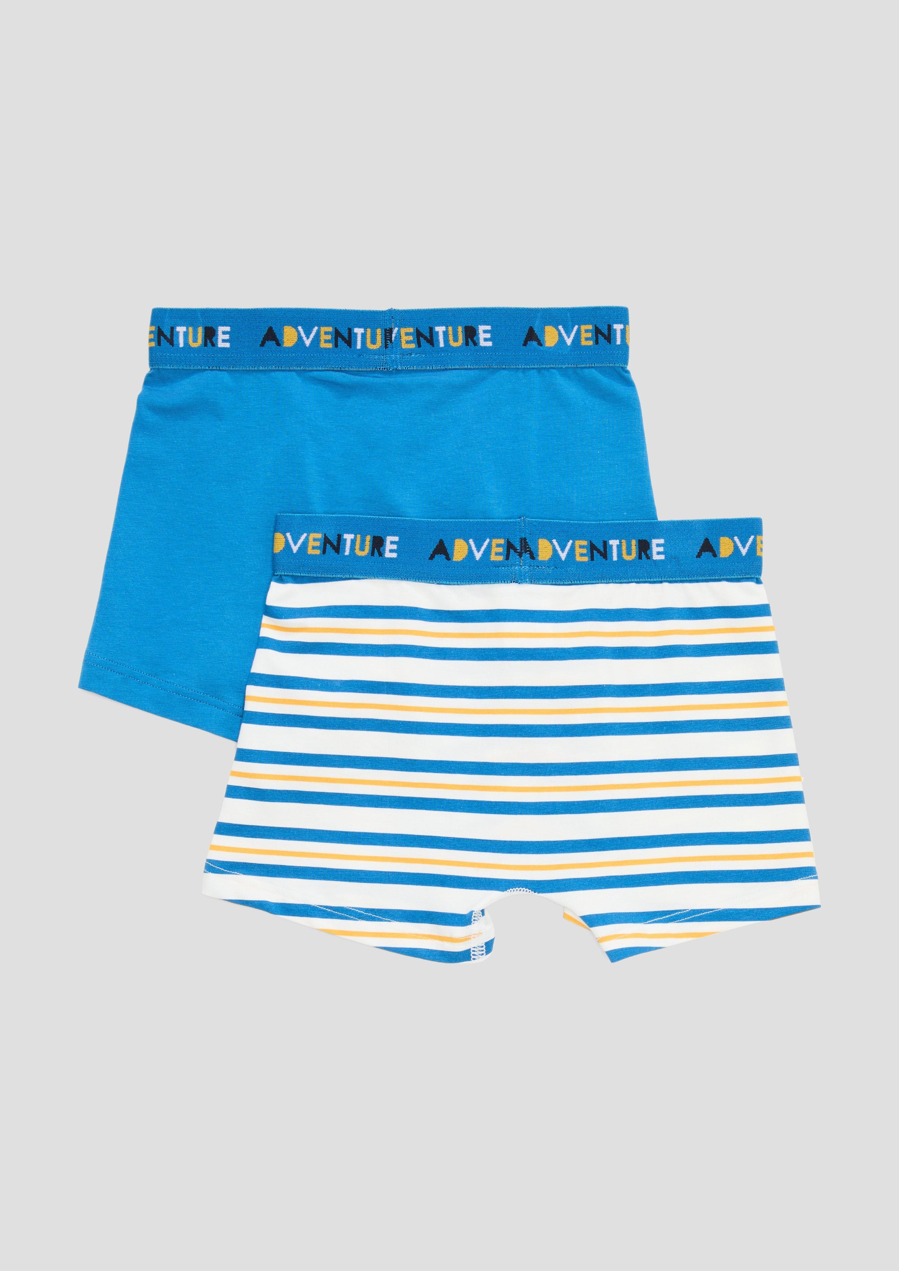 Doppelpack: Boxershorts mit Schriftzug-Bund  6008525-422