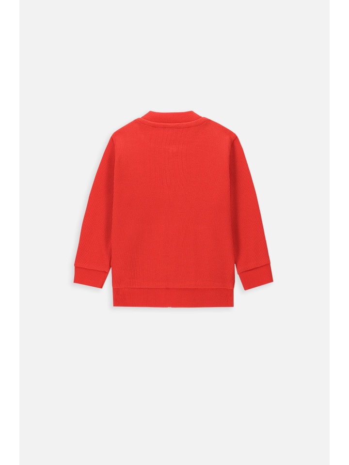 Coccodrillo Sweatshirt mit Reißverschluss in rot günstig kaufen