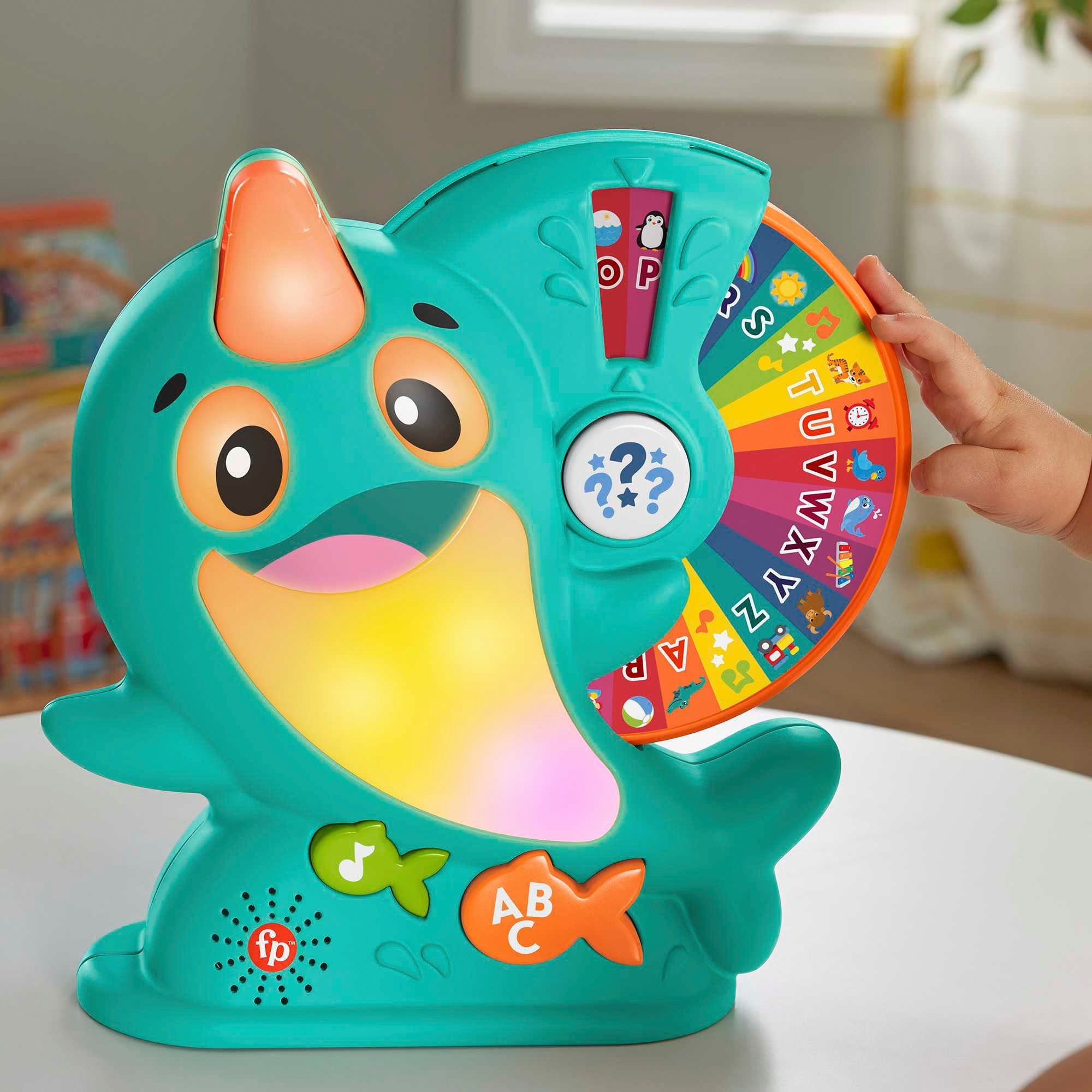 Fisher-Price® Lernspielzeug BlinkiLinkis Narwal, mit Licht und Sound
