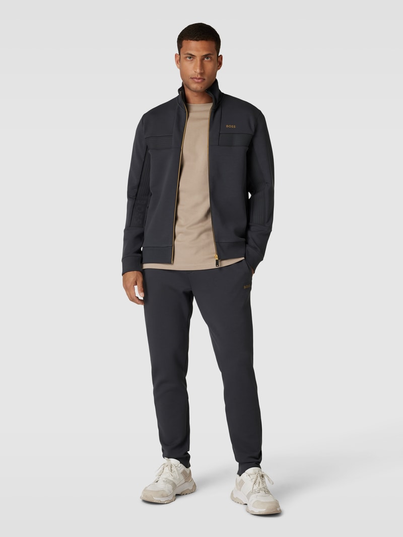 Sweatpants mit Label-Print Modell 'Hadim' in graphit