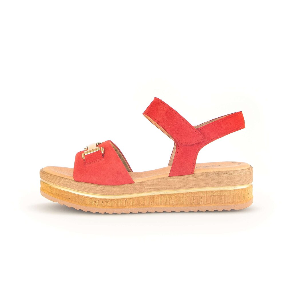 Gabor fashion Plateau Sandale rot