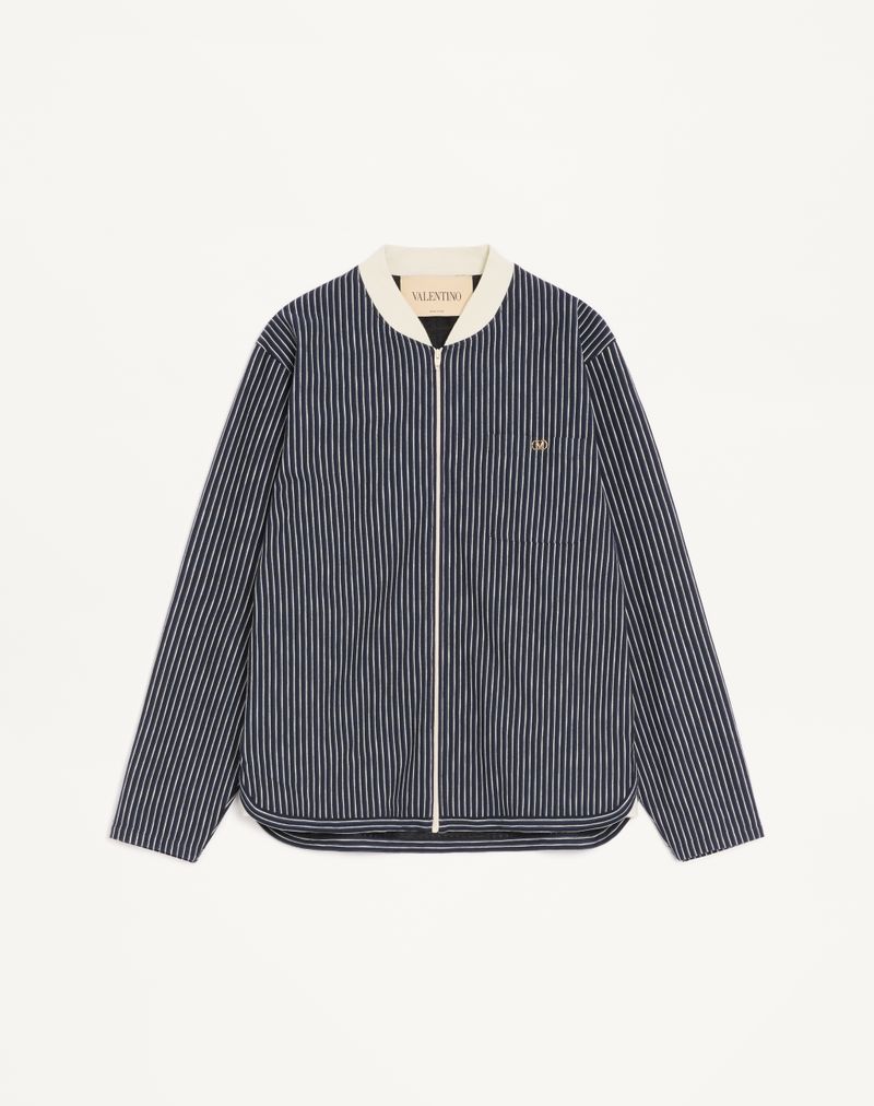 Valentino viscose sweatshirt met gestreept V-logo