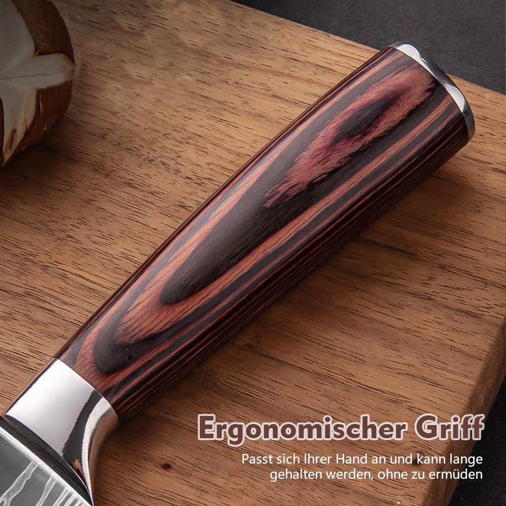 MDHAND Messer-Set Premium Küchenmesser (Set, 5-tlg., 7CR17 Edelstahl), Küchenmesser Set