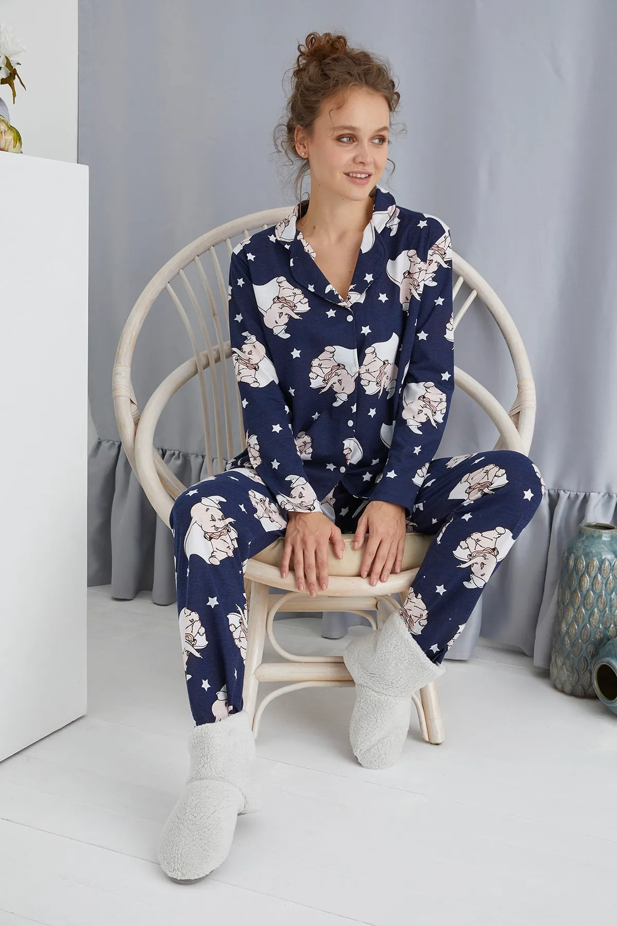 STRAWBERRY  Pyjama-Set mit Knöpfen