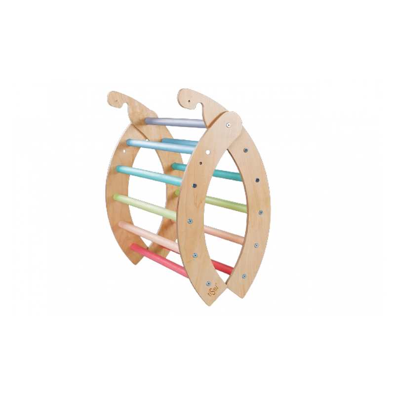 Arche d'escalade multicolore