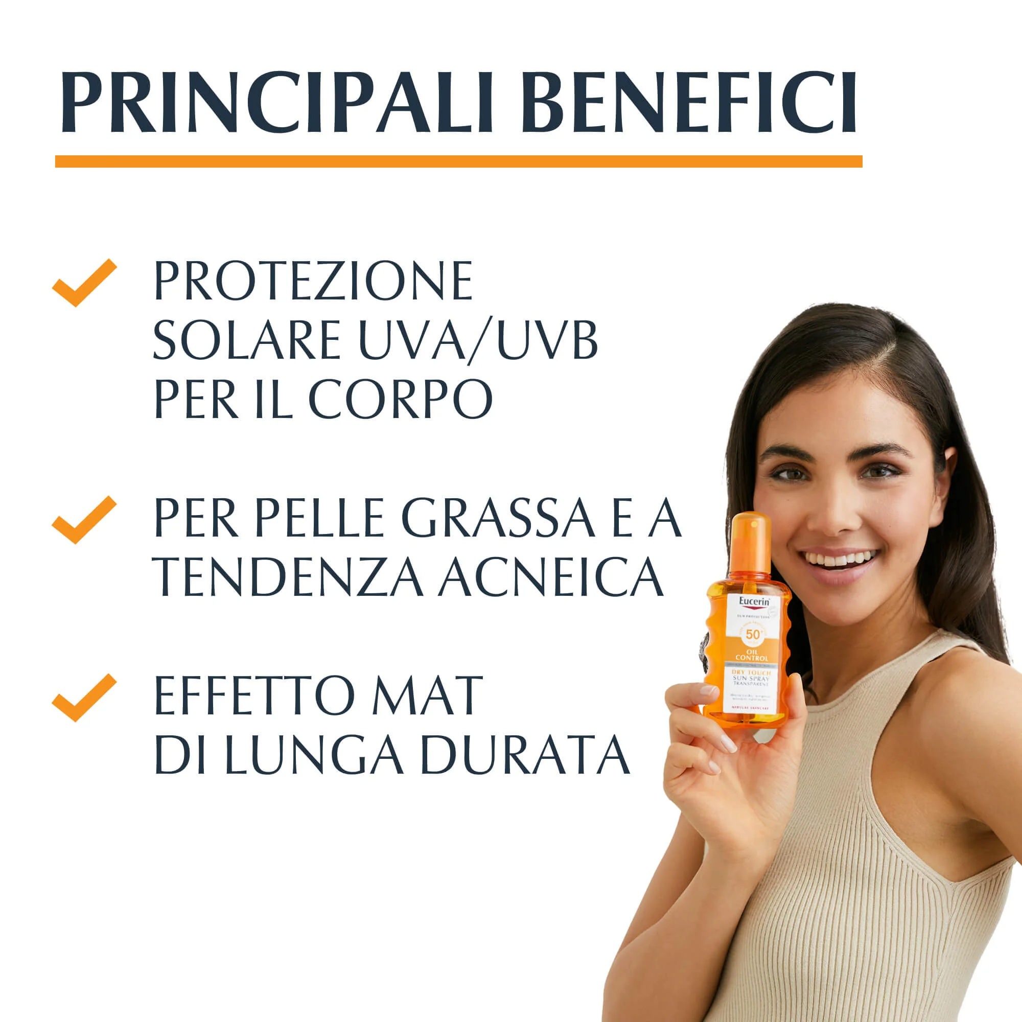 Sun Protection Dry Touch Sun Spray Transparent SPF50 - Spray solare corpo alta prot.
