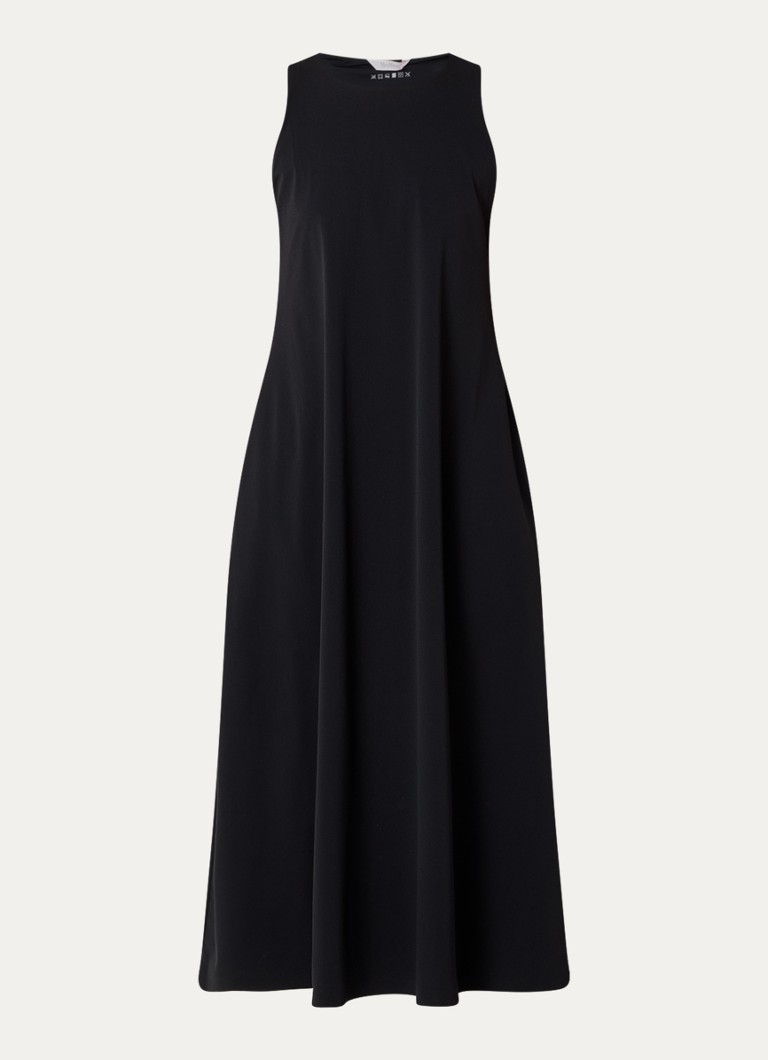 Vestido midi Pier de MaxMara en tejido elástico con bolsillos laterales.