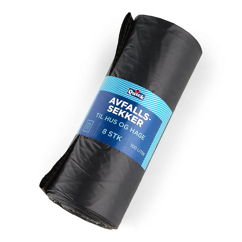 Quick Avfallsekk 8-pk 70x100cm