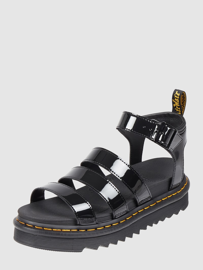Sandalen aus Leder Modell 'Blaire' in schwarz