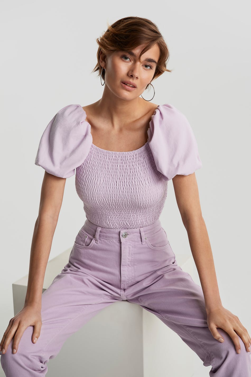 Nelma puff sleeve top