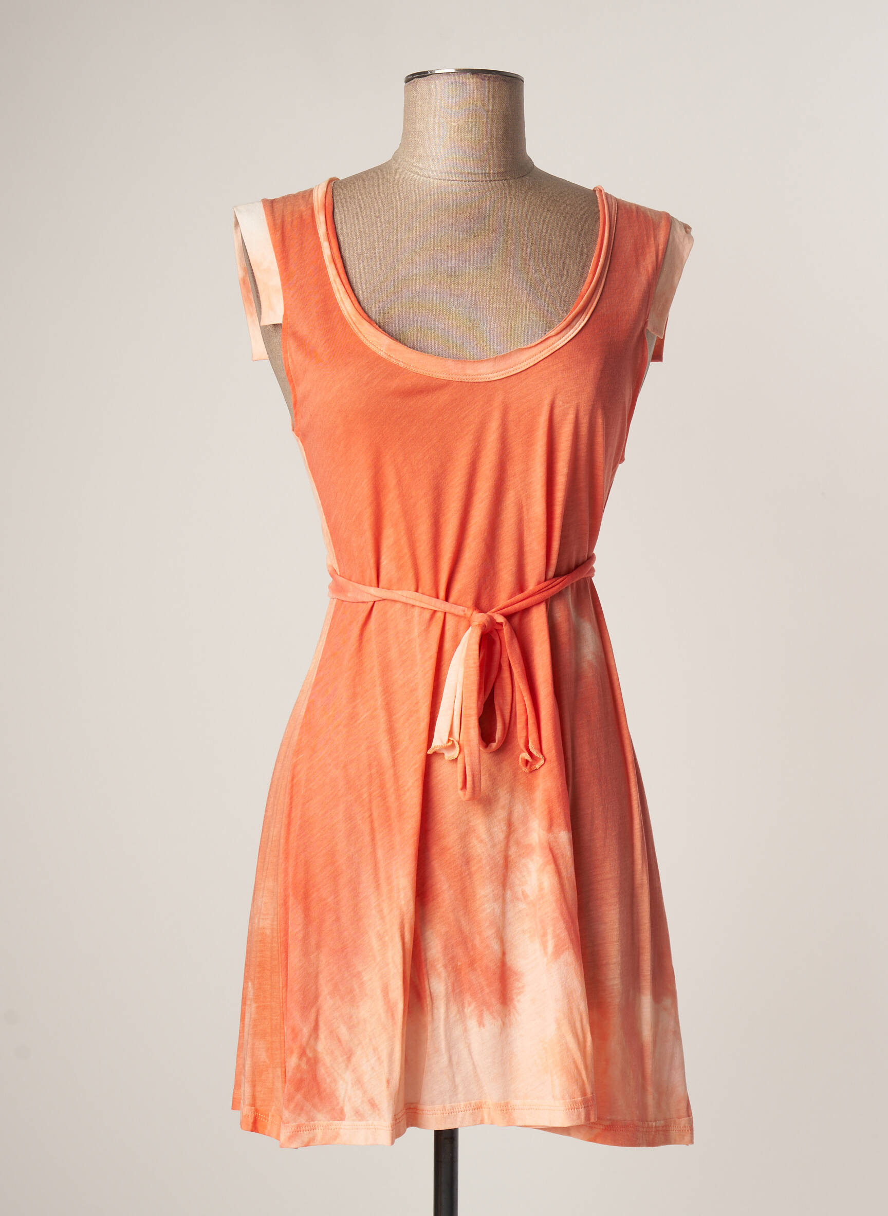 Lauren Vidal Tuniquesansmanche Femme couleur orange
