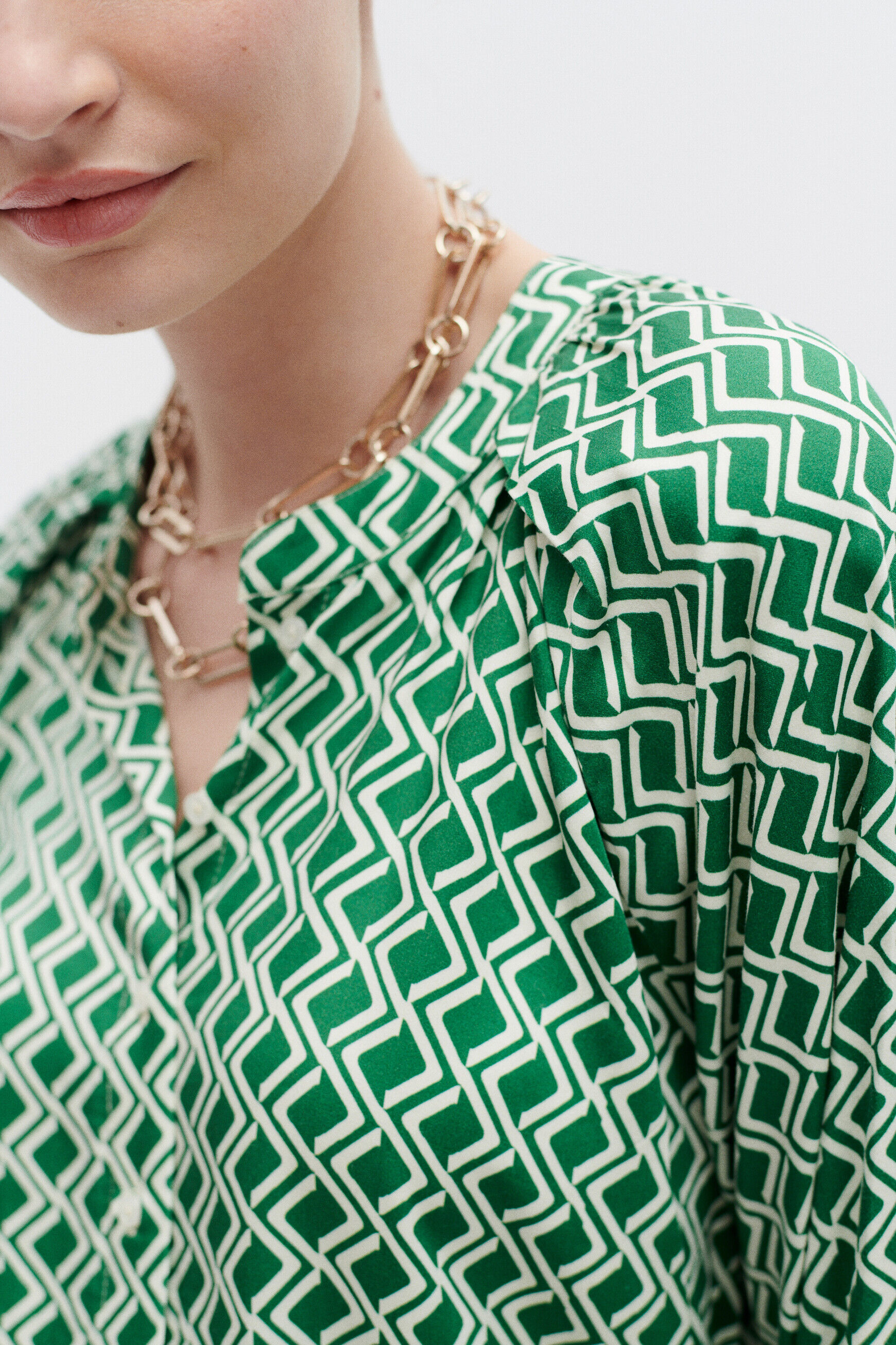 Chemise cmonalisa vert menthe femme