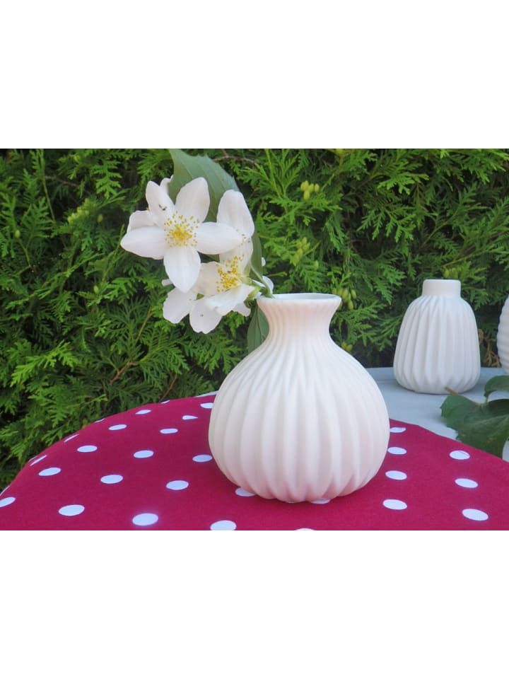 Boltze Vase LINA Weiß Keramik 10 cm günstig kaufen onesize