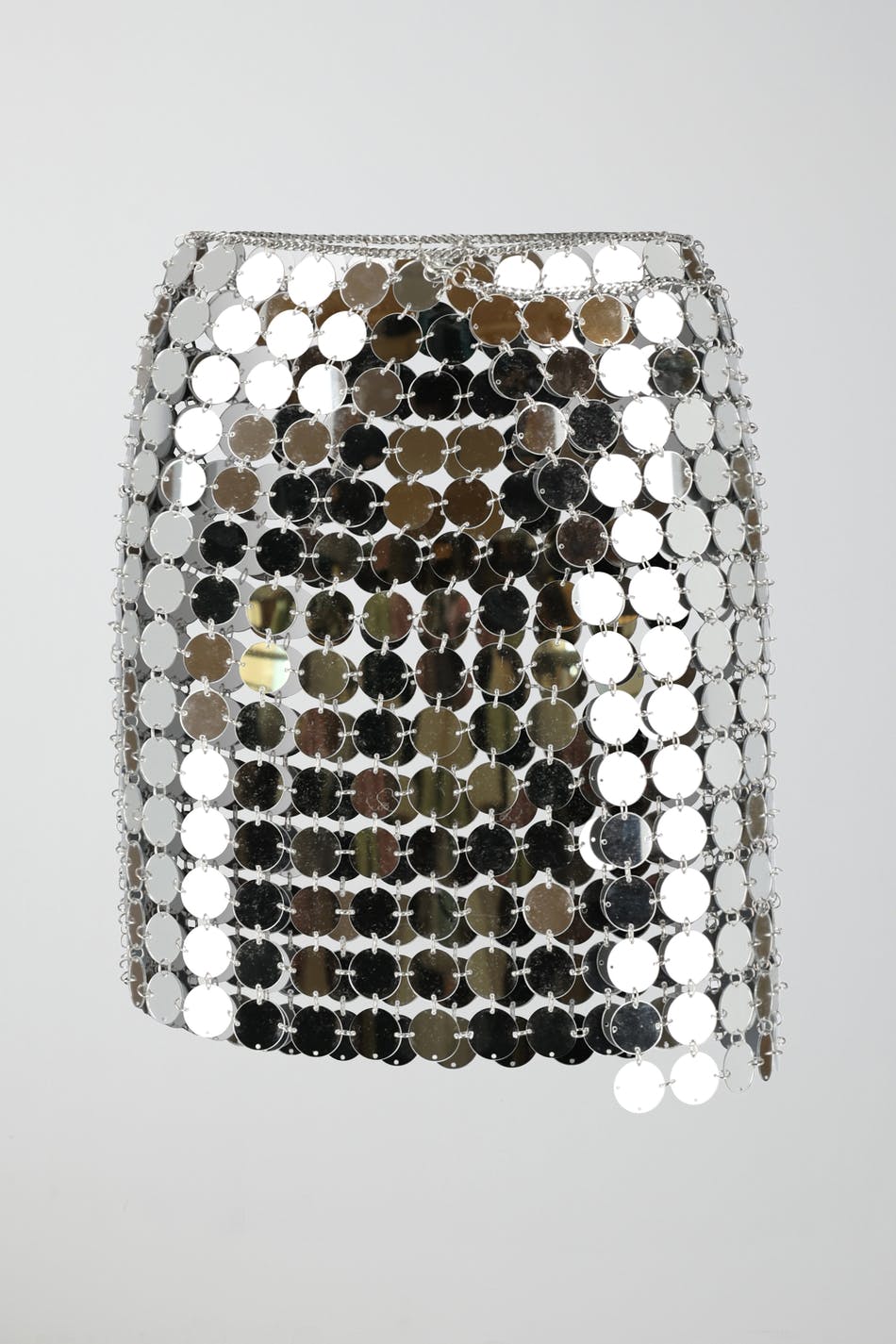Mirror mini skirt