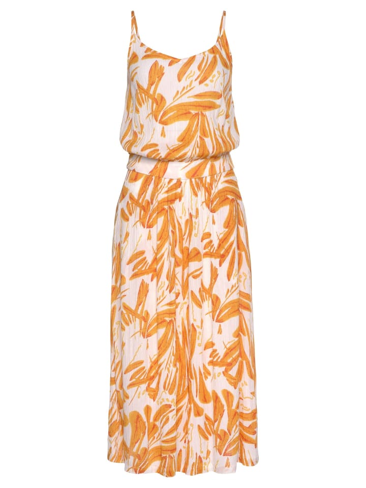 s.Oliver Culotte-Overall in orange-creme-bedruckt günstig kaufen