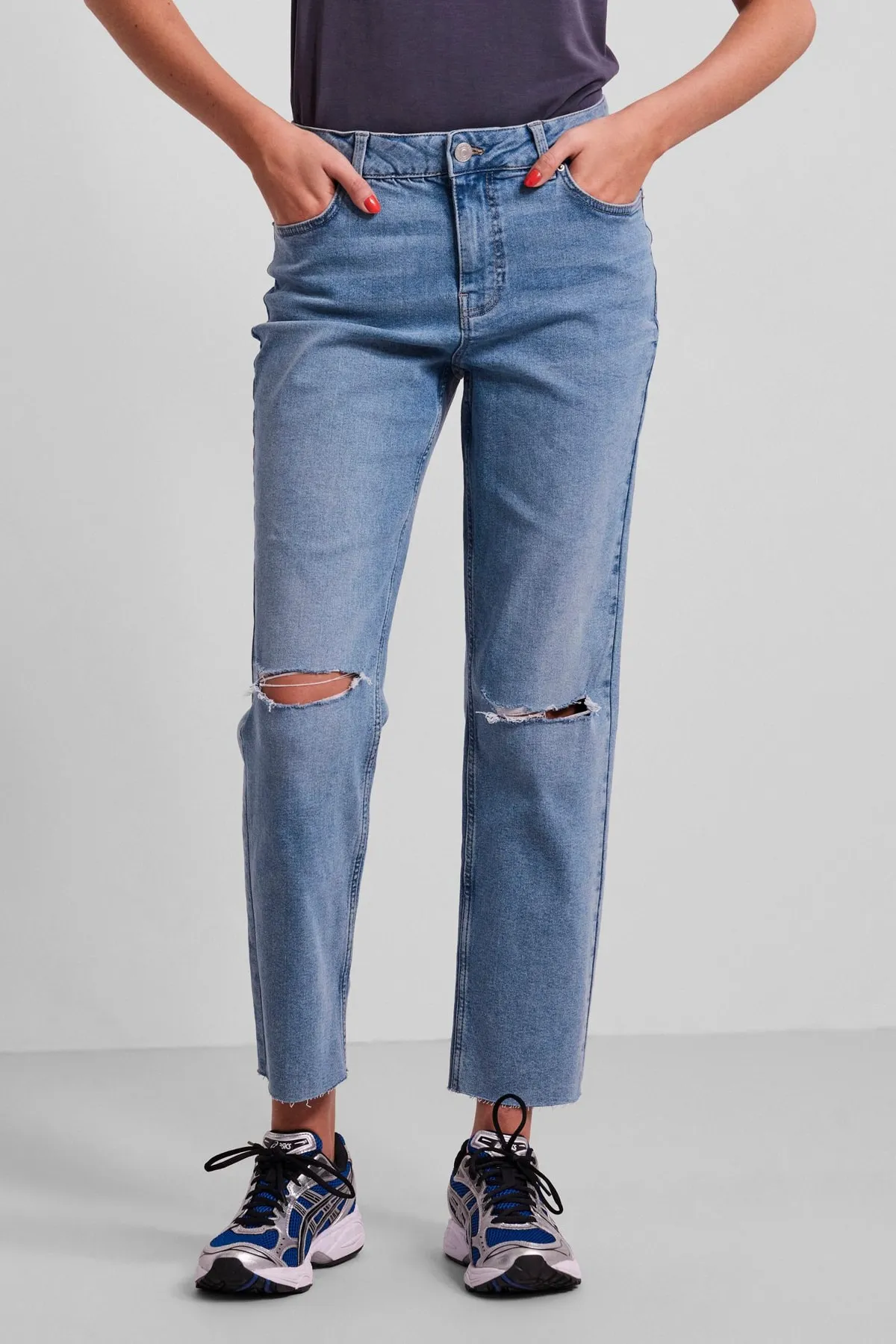 PIECES  Jeans - Blau - Straight