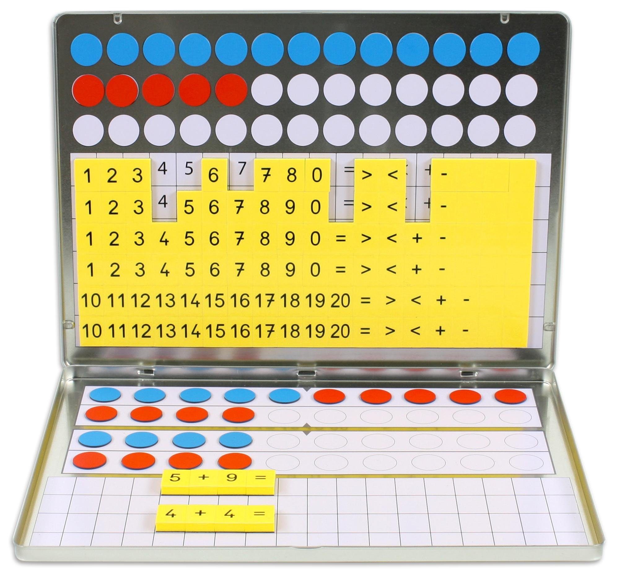 Betzold Lernspielzeug Rechen-Magnetbox - Mathe Rechnen lernen Kinder Grundschule ZR 20